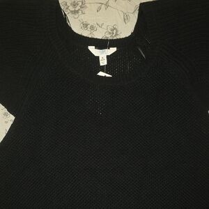 Time and Tru Black Crew Neck Sweater